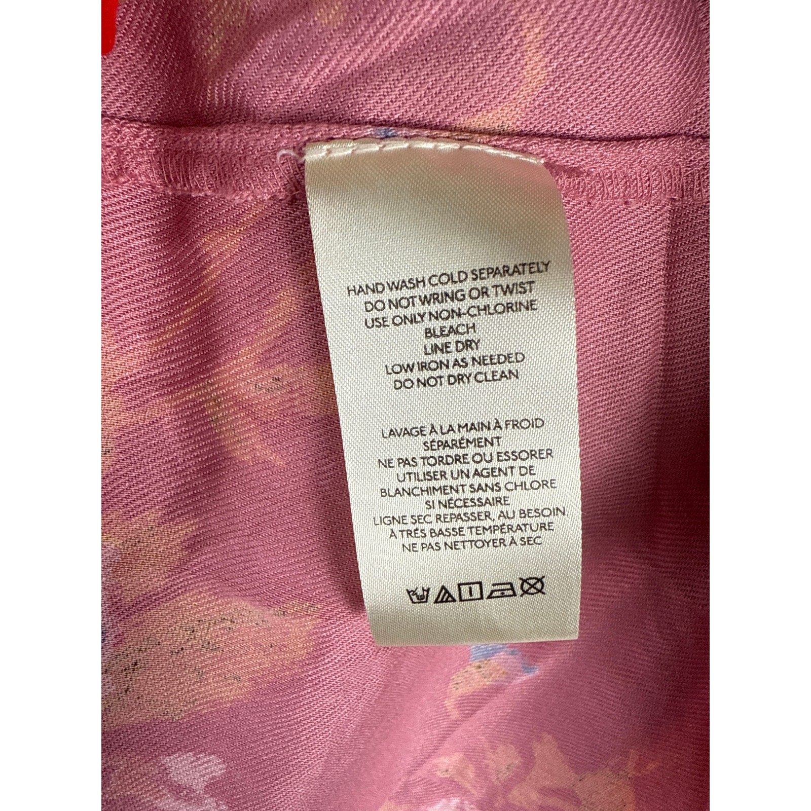 Free People Francesca Floral Puff Long Sleeves Mini Dress Rose Pink Size Large