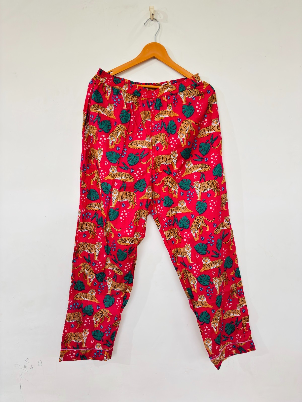 Tiger Print Cotton Pajama Set: Summer Loungewear night wear for woman’s
