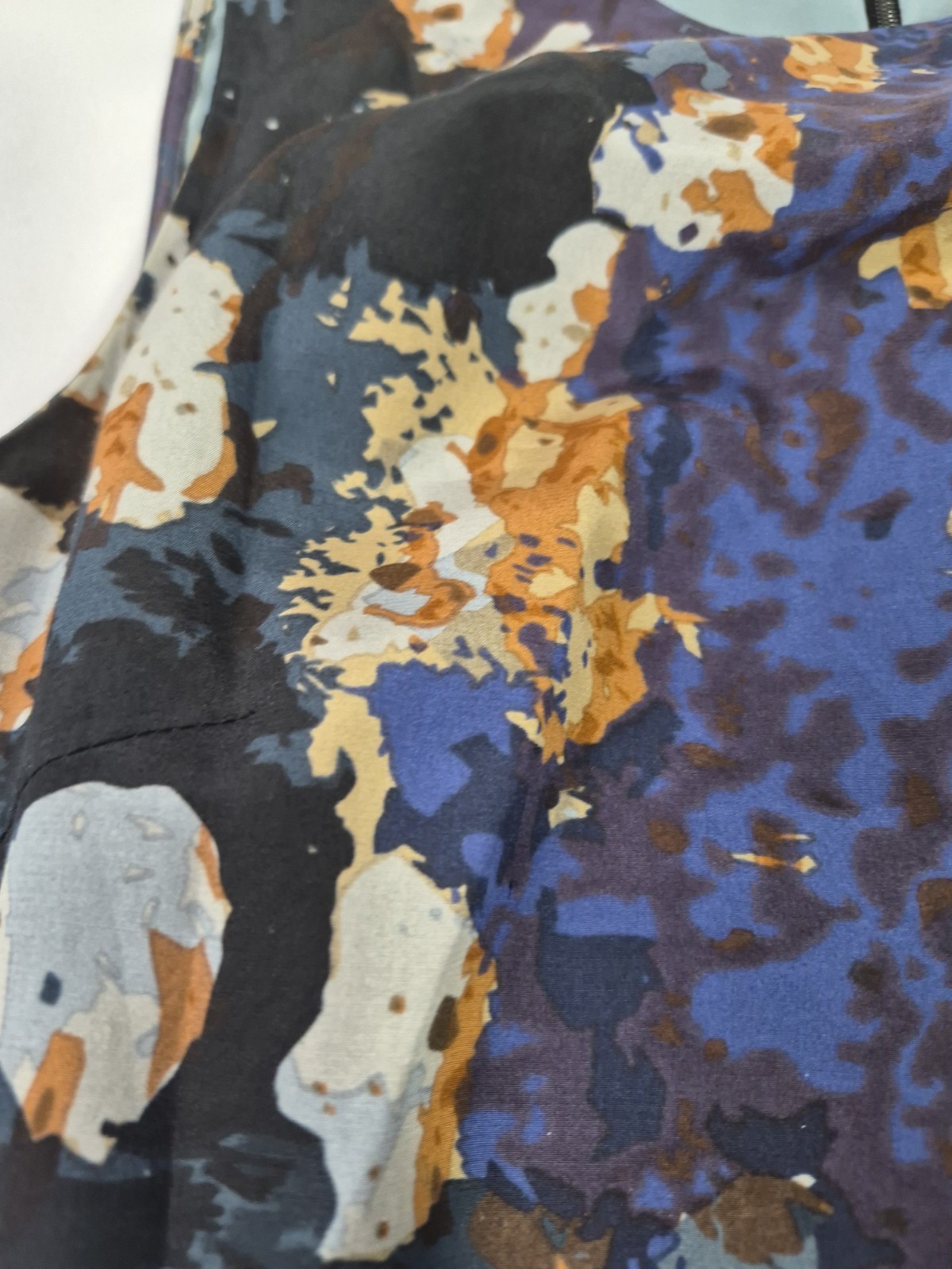 ANDREW MARC ADELE RIVER STONE FLORAL PRINT SILK COTTON SLEEVELESS DRESS$260-sz 0
