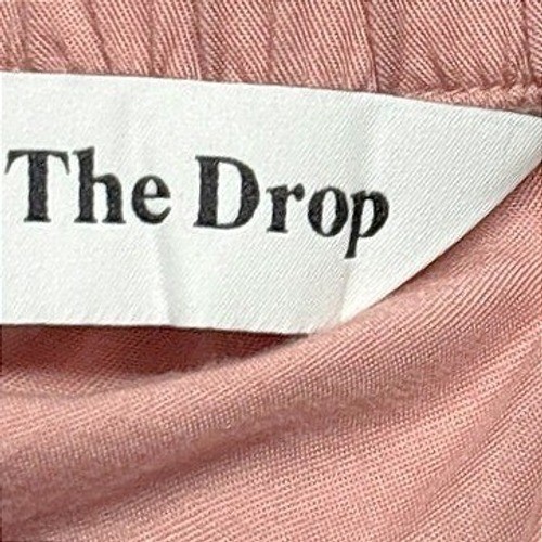 The Drop Pink Tiered Maxi Dress Square Neck Sleeveless Cottagecore L