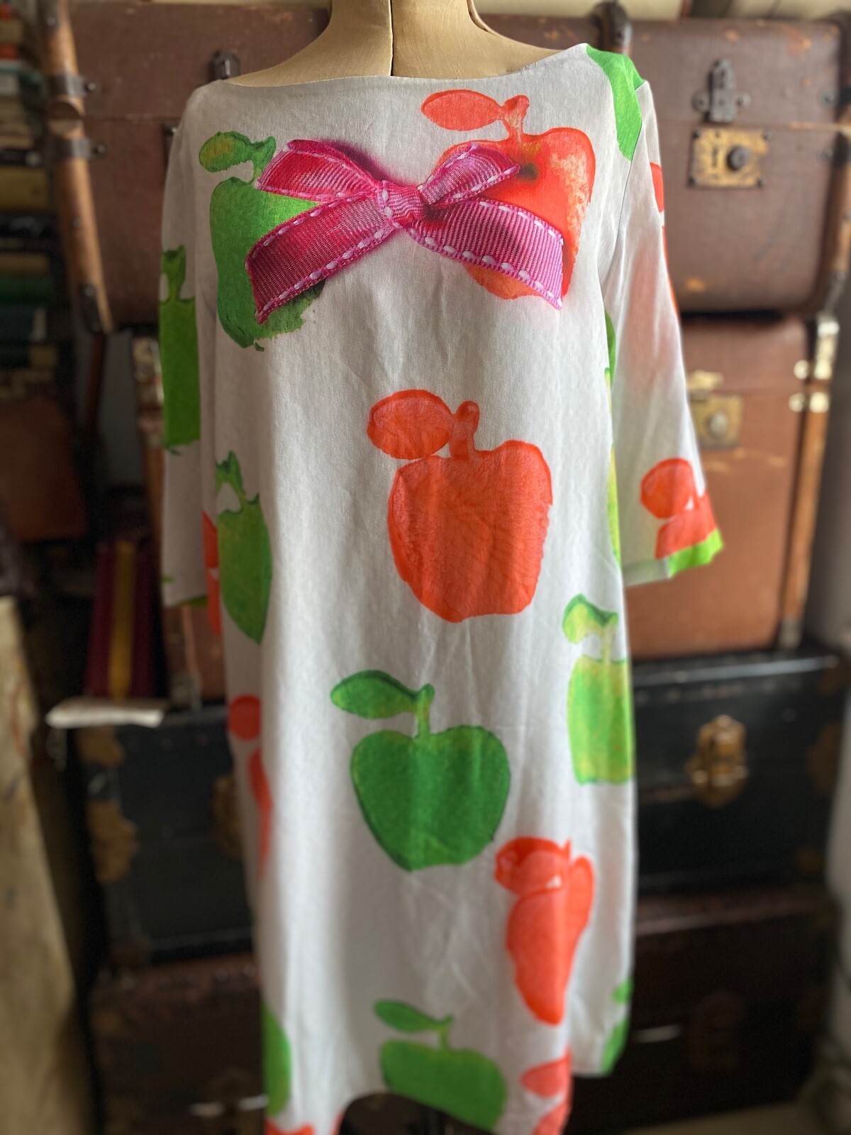 Antoni and Alison Silk Digital Apple Print Dress size 14