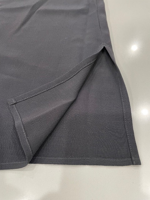 NWT! EILEEN FISHER $248 Size 3X ‘Graphite’ Gray Bateau Nk Dress Machine Wash!