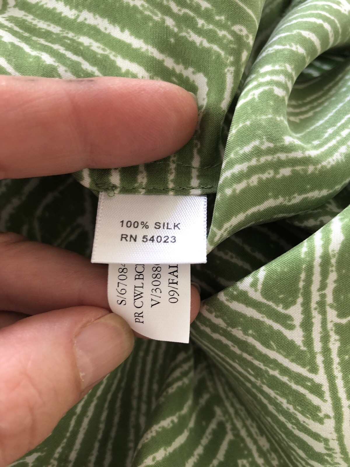 Green Black Tiki Chevron on White Silk BANANA REPUBLIC Shift Tank Dress XL NWT