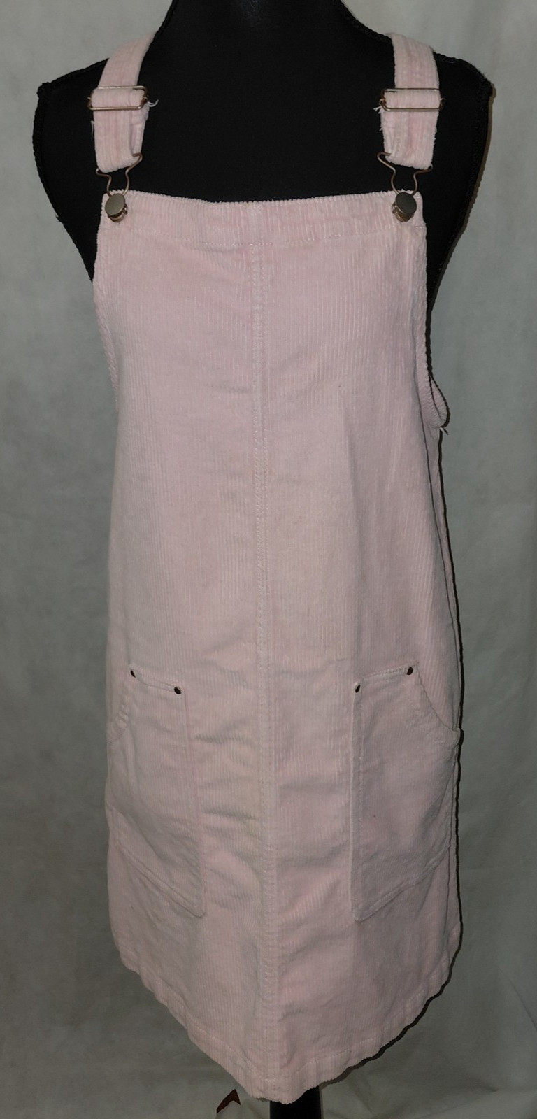 Overall Pinafore Dress Womens 2XL Pink Cotton Corduroy Classic Preppy Outdoor