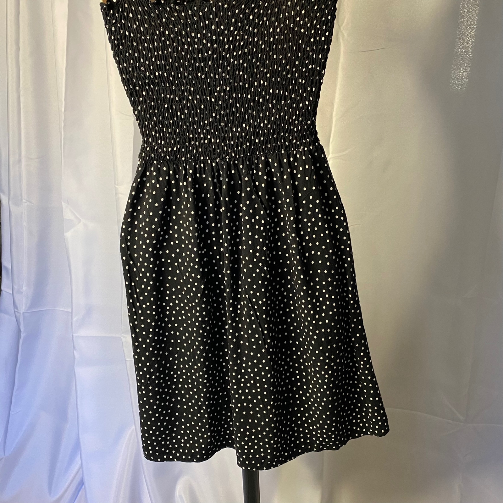 H&M Divided Spaghetti Strap Sundress Elastic Top Size 2 Rayon Machine Wash Cold
