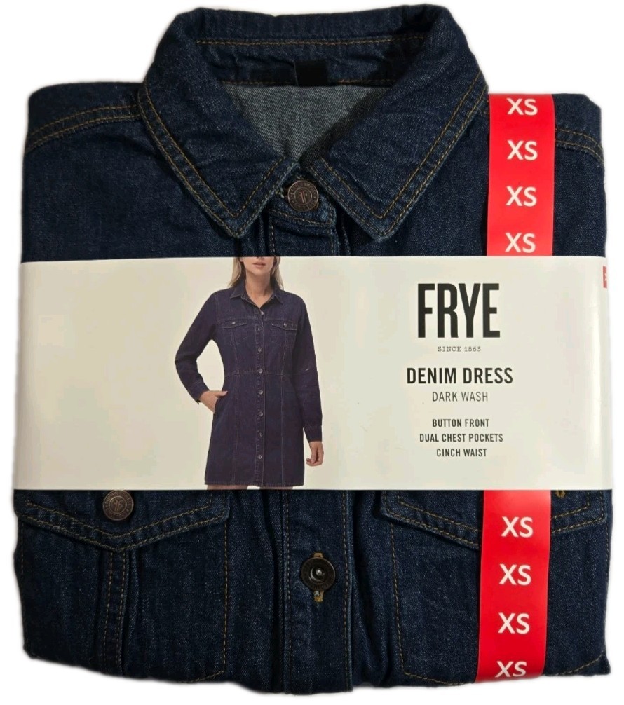 Frye Womens Denim Dress Long Sleeve Various Sizes & Colors NWT 14A