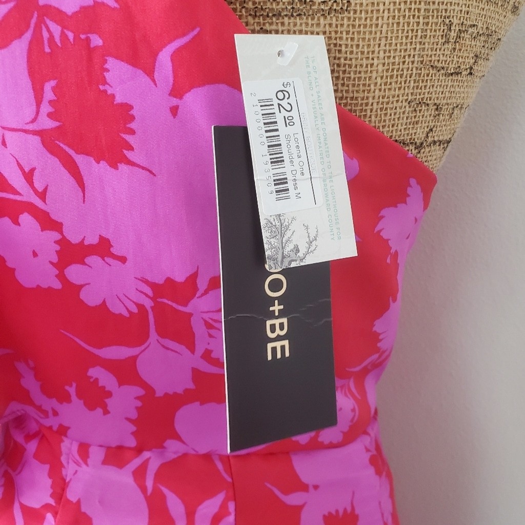 ⚡️NWT DO+BE Dream Lovers one shoulder floral dress, Womens Size M *