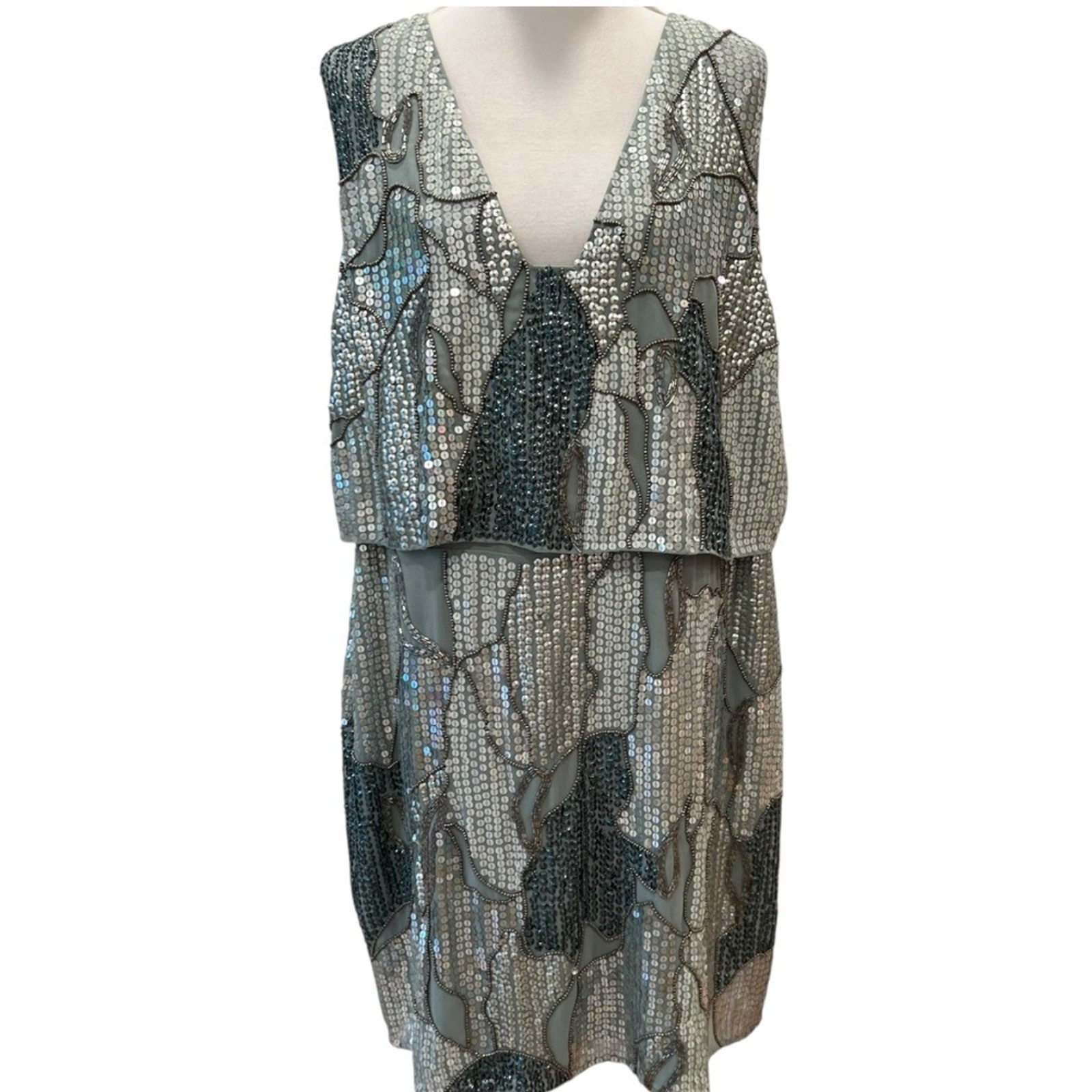 Plus Size Cocktail Dress 1X Art Deco Semi Formal 18 Retro XXL Dress 2X Cruise