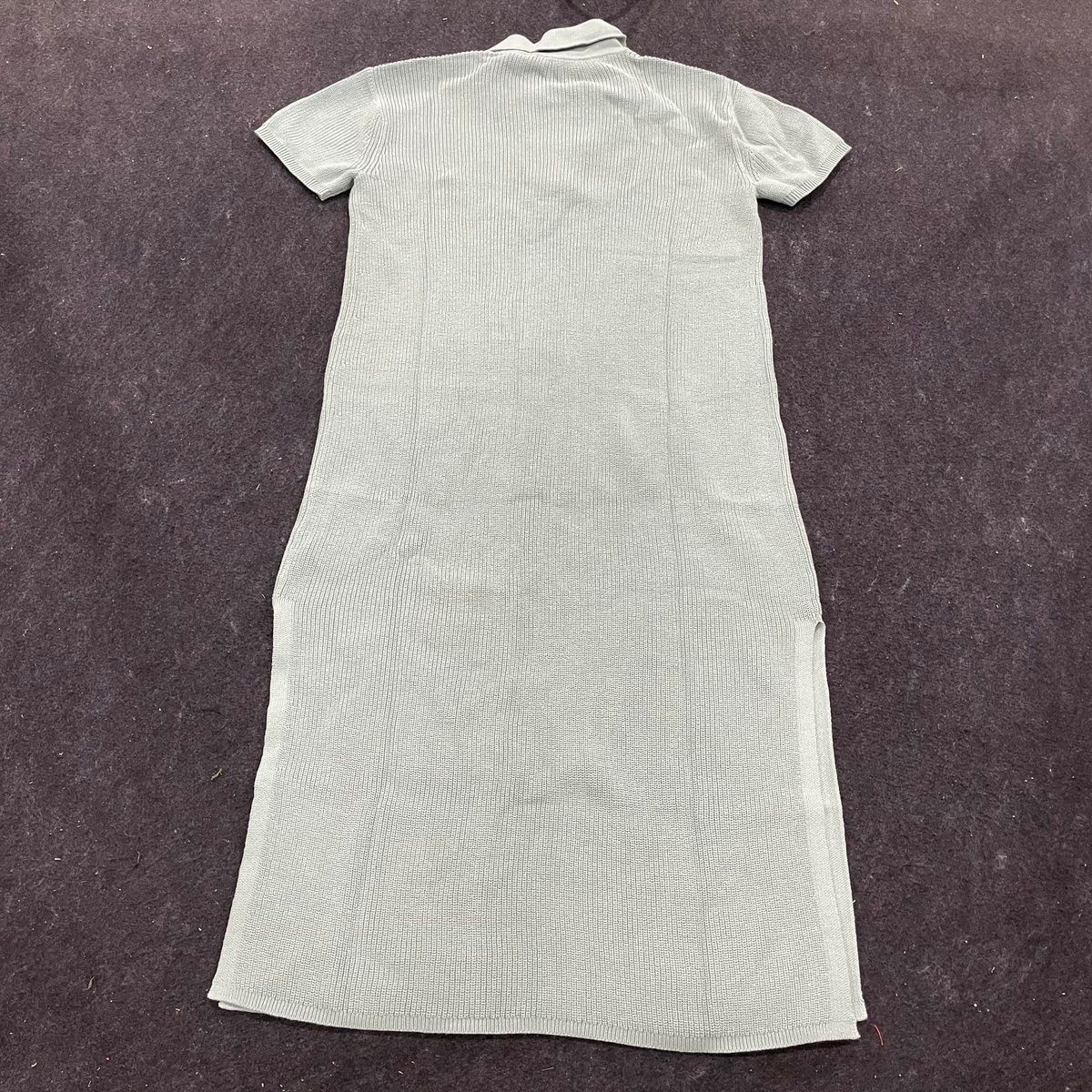HAVEN WELL WITHIN Organic Cotton Rib Knit Johnny Collar Dress Size XL