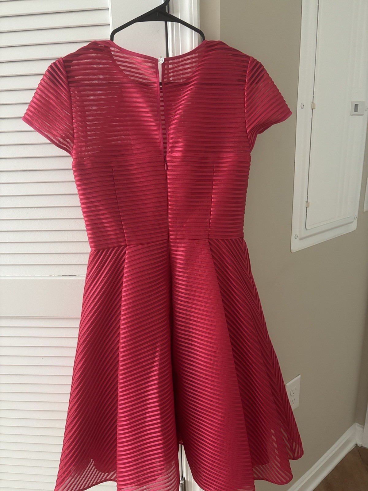 Ted Baker Illusion Stripe Fit & Flare Dress NWOT Sz 2 US sz 6