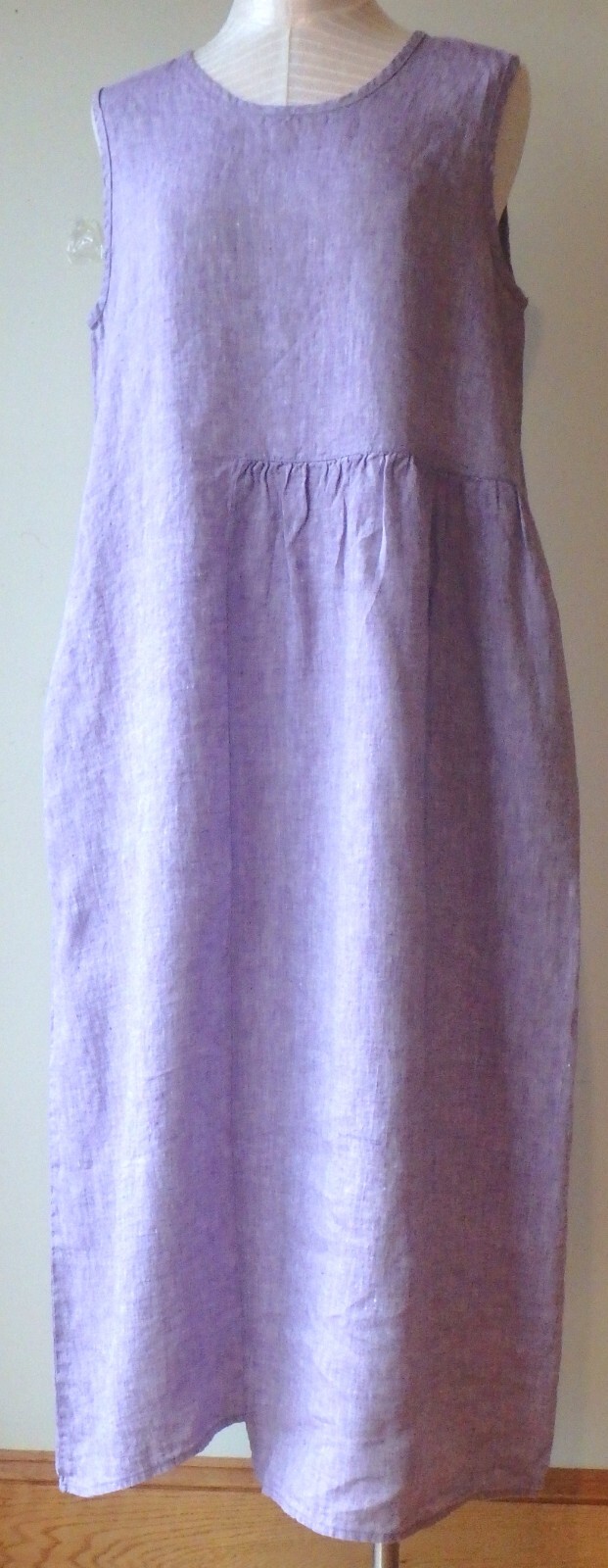 FLAX Designs Linen Sybil Dress 1G & 2G & 3G NWT Linen Dress AMETHYST