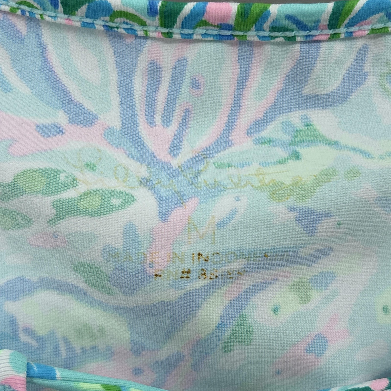 Lilly Pulitzer Dress Medium Blue Green Sea Life Shift Tank Keyhole Johana Preppy