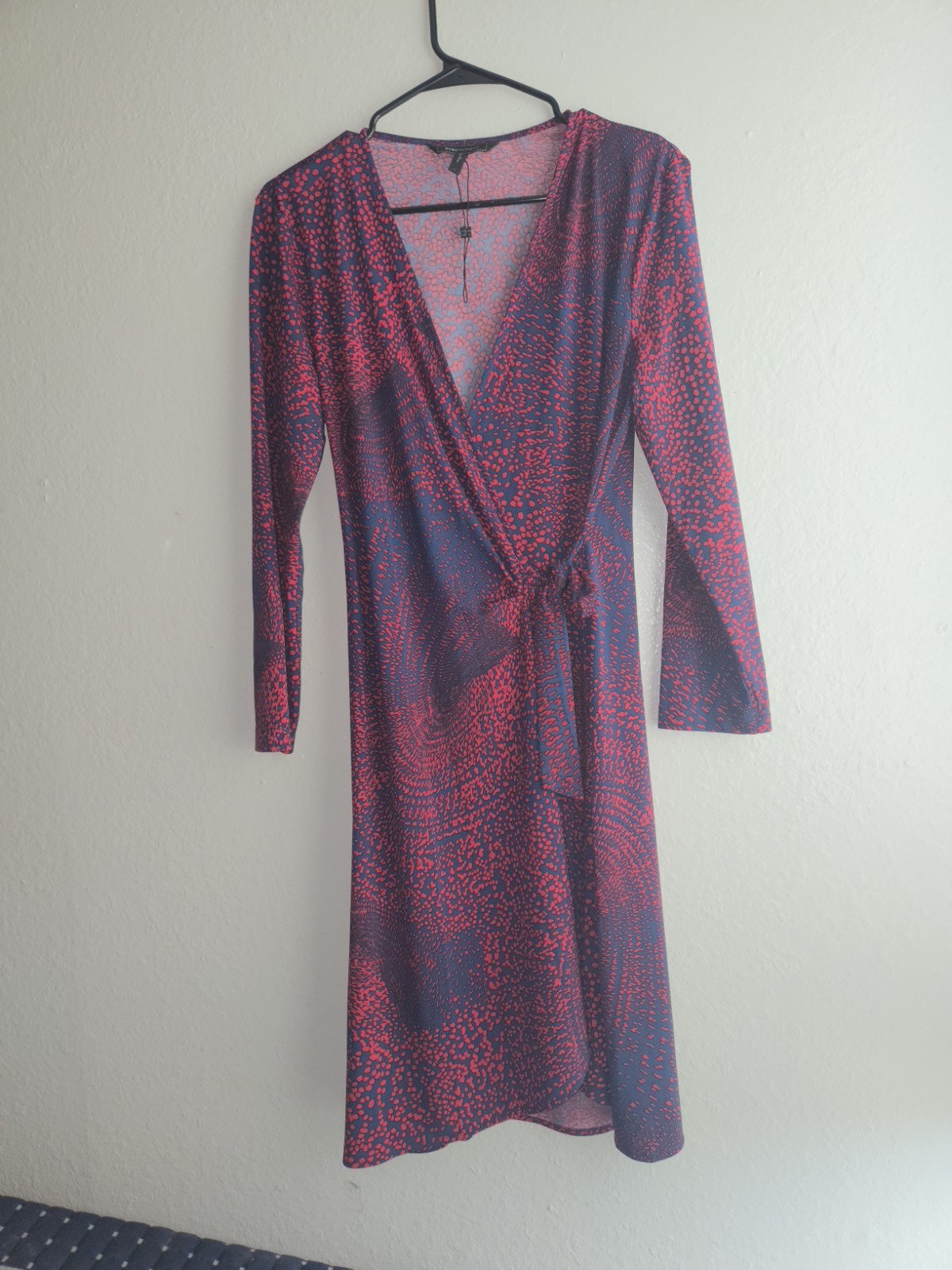 BCBGMAXAZRIA Crossed Dress Adele Talla L Long Casual Sleeve Excellent condition