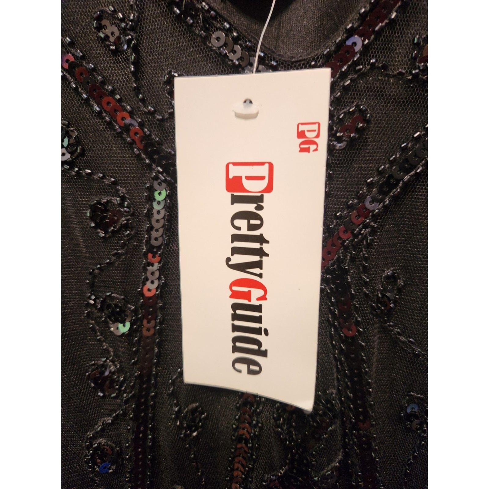 PrettyGuide Black Sequined Flapper Style Dress with Fringe Womens Size 3X NWT!