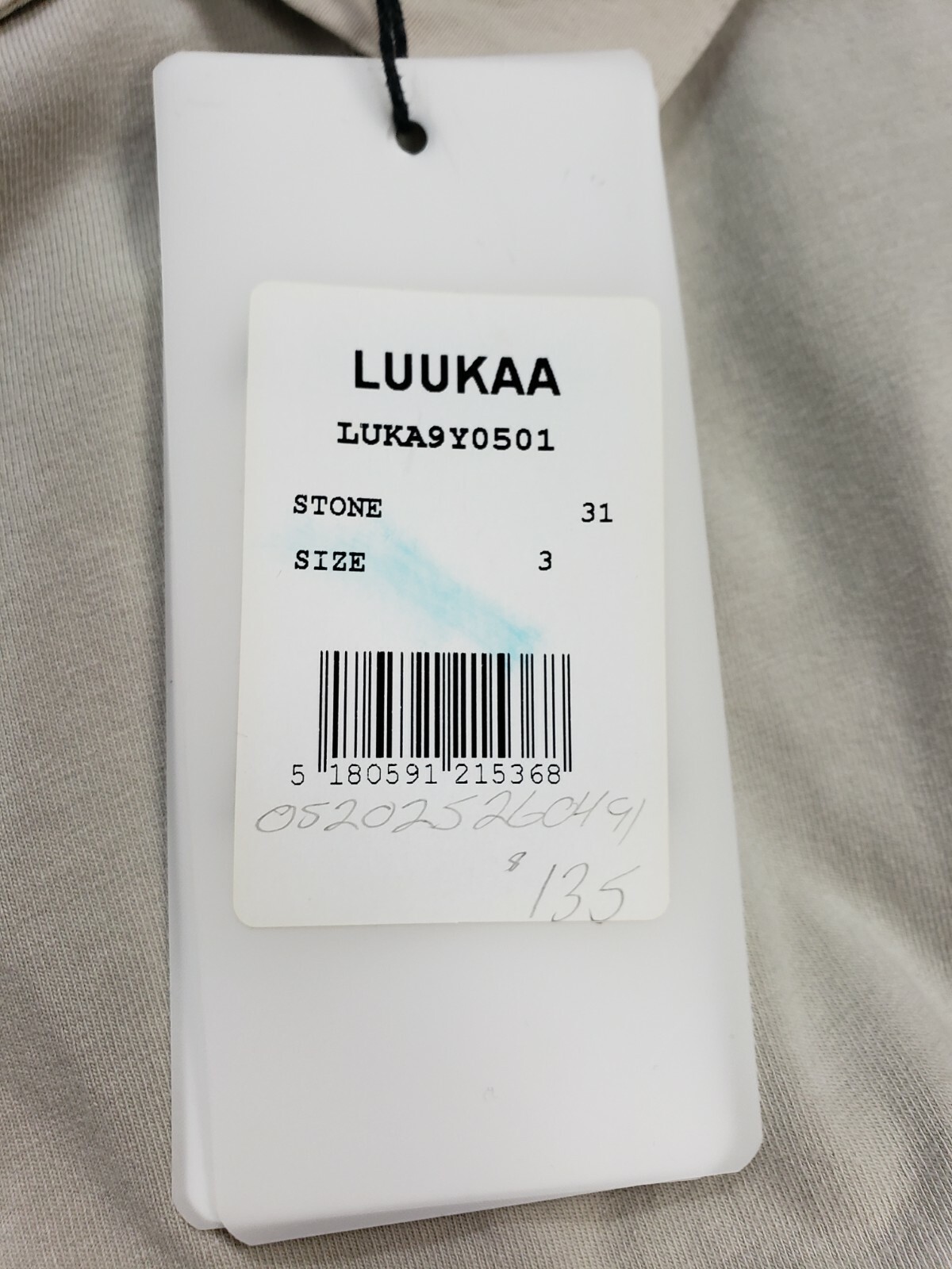 NWT $135 Luukaa Tan Collared Mid Sleeve Dress with Pockets Peaked Back Sizes 3/5