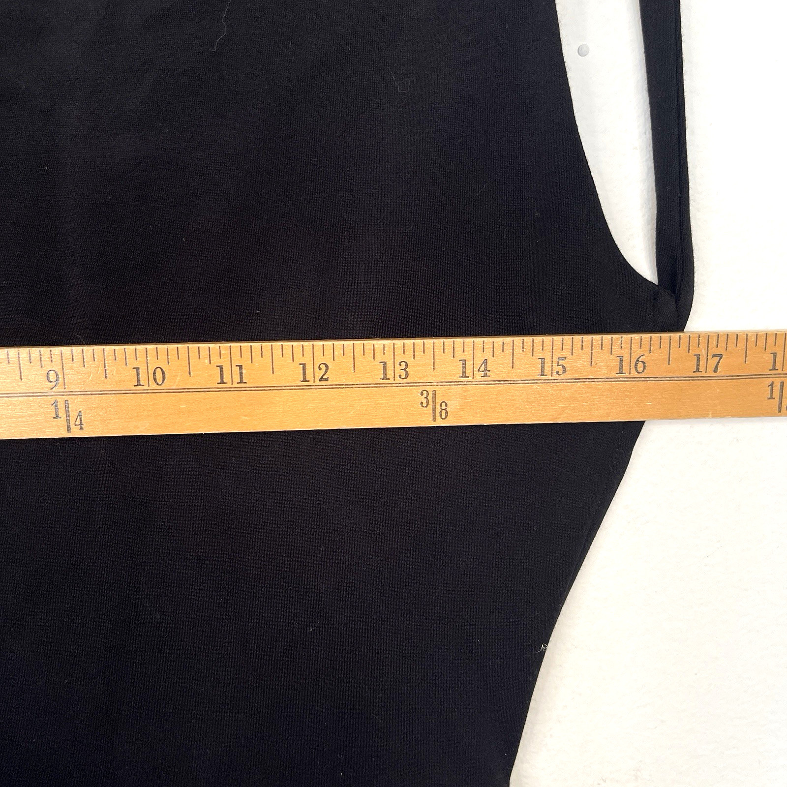NWOT Eaves Womens Sexy Backless Maxi Dress S Black Stretch Side Slit Witchy Vamp