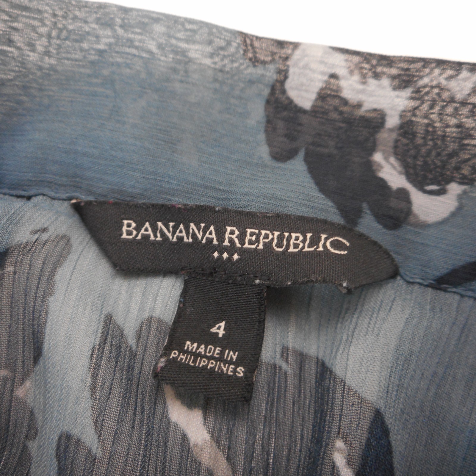 Banana Republic Women’s size 4 Sleeveless Dress Floral Neck-Tie Knee-Length