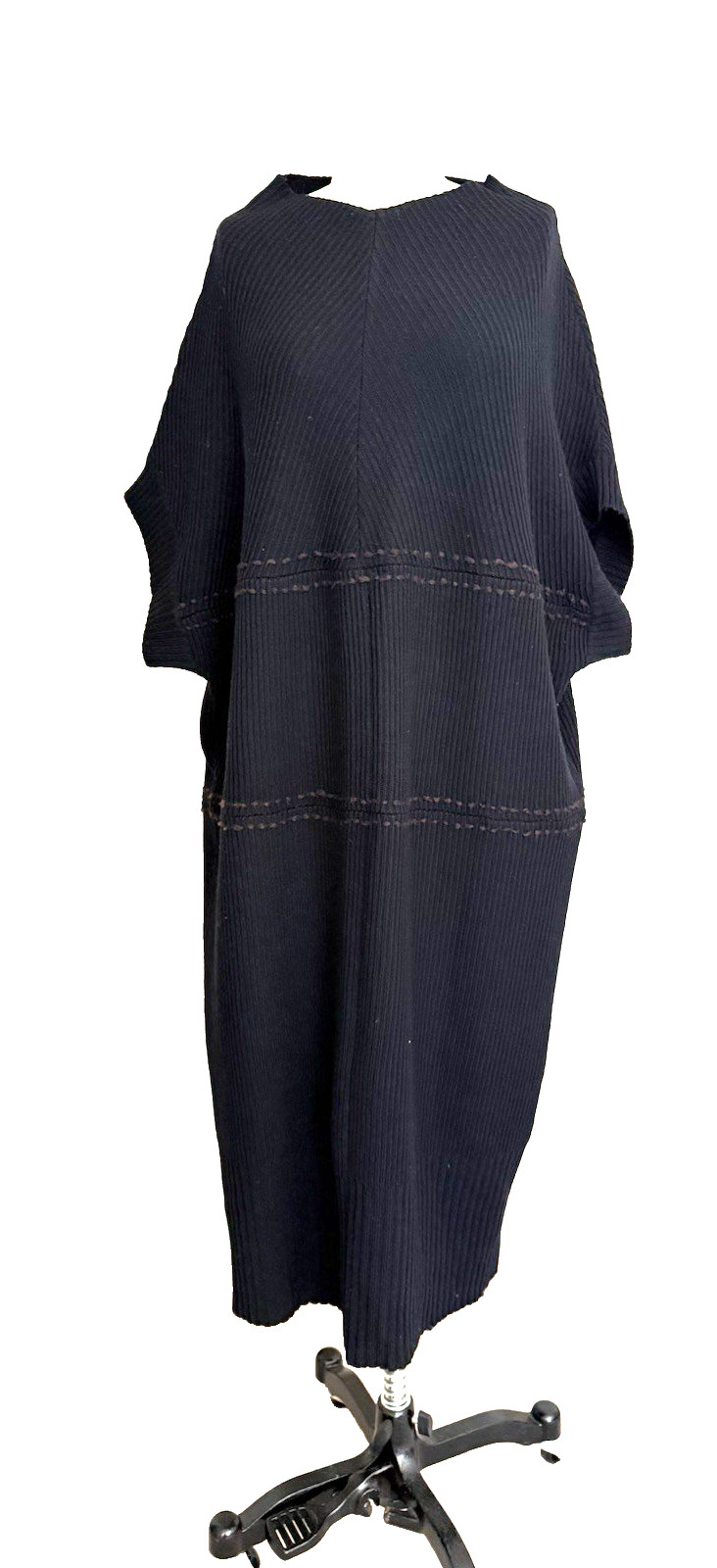 Moyuru Japan Black Knit Wool Dress Size M