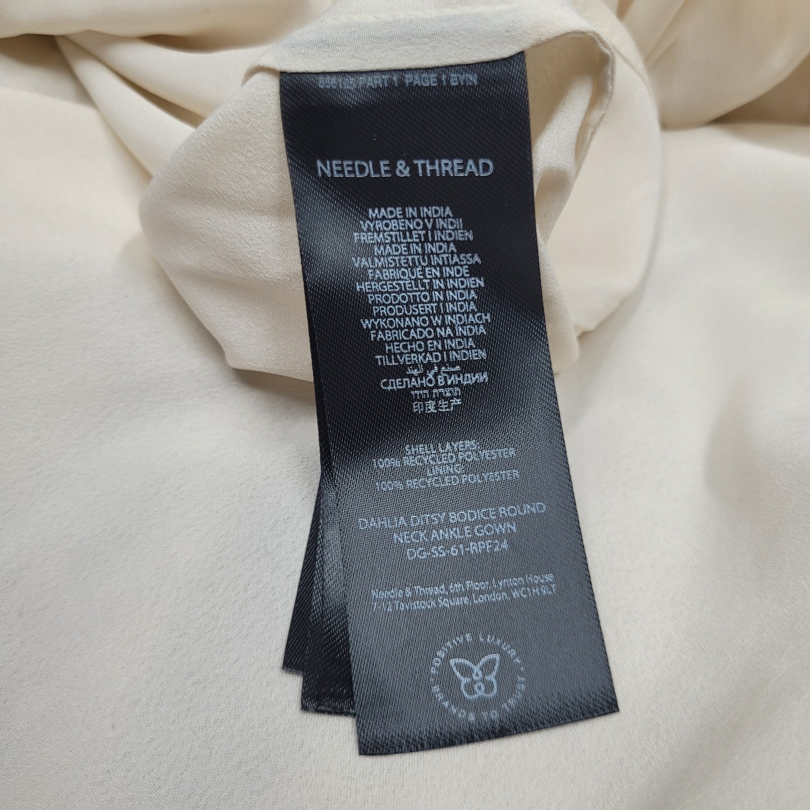 Needle Thread Dahlia Ditsy Bodice Round Neck Floral Embroidered Sequin UK20 US16