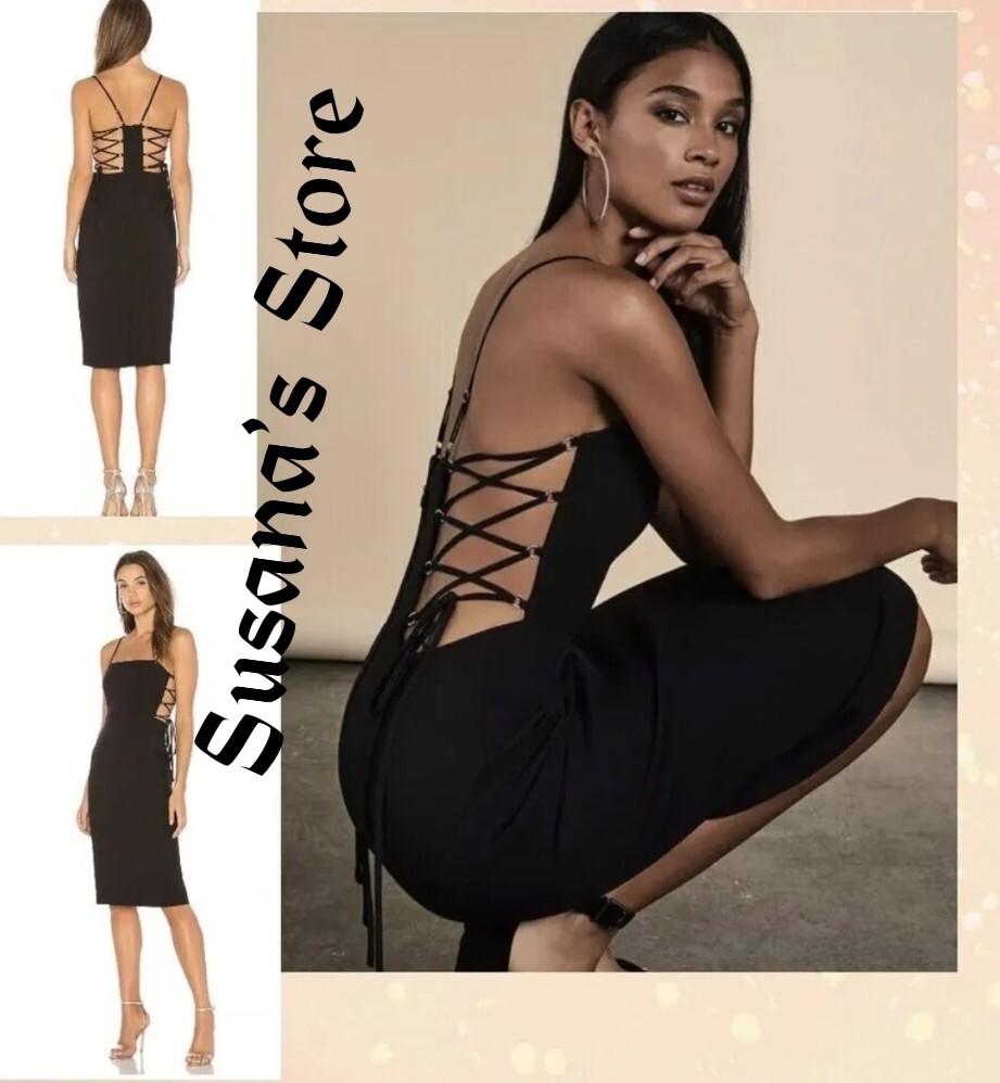 NWT BCBG MAXAZRIA SIZE 10 ESMEE LACE-UP SEXY CUT OUT PENCIL DRESS SO SEXY! $298