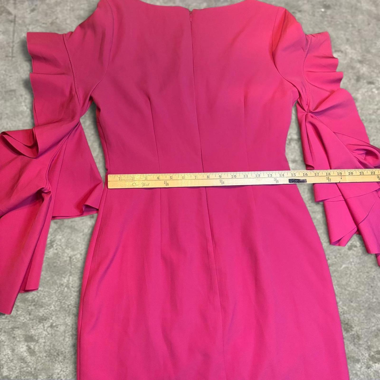 babydoll coquette barbie ruffle cocktail dress Badgley Mischka nwt Belle pink 10