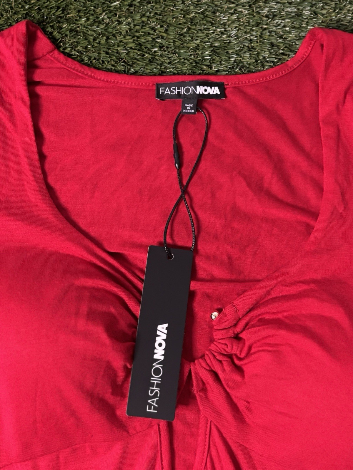 Fashion Nova Red Dress Longsleeve