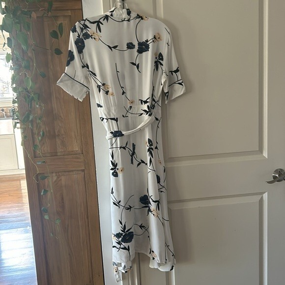 GANNI DALTON CREPE VANILIA KIMONO WRAP DRESS LADIES sz 38
