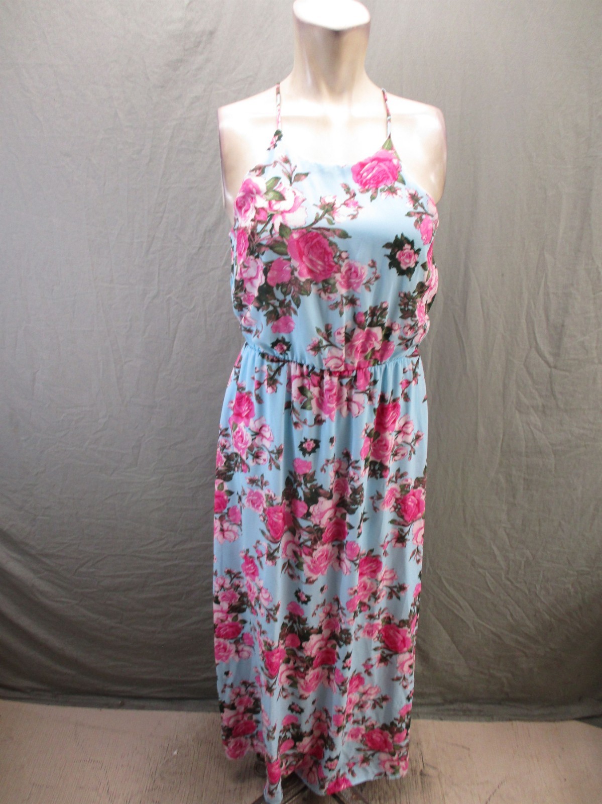 Everly Size S Womens Multicolor Floral Flared A Line Straps Beauty Sundress 979