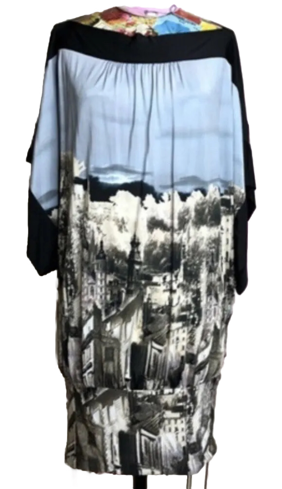 BCBGMAXAZRIA Cityscapes Tunic Original Price $148 Color GRNOCHRECO Size XS