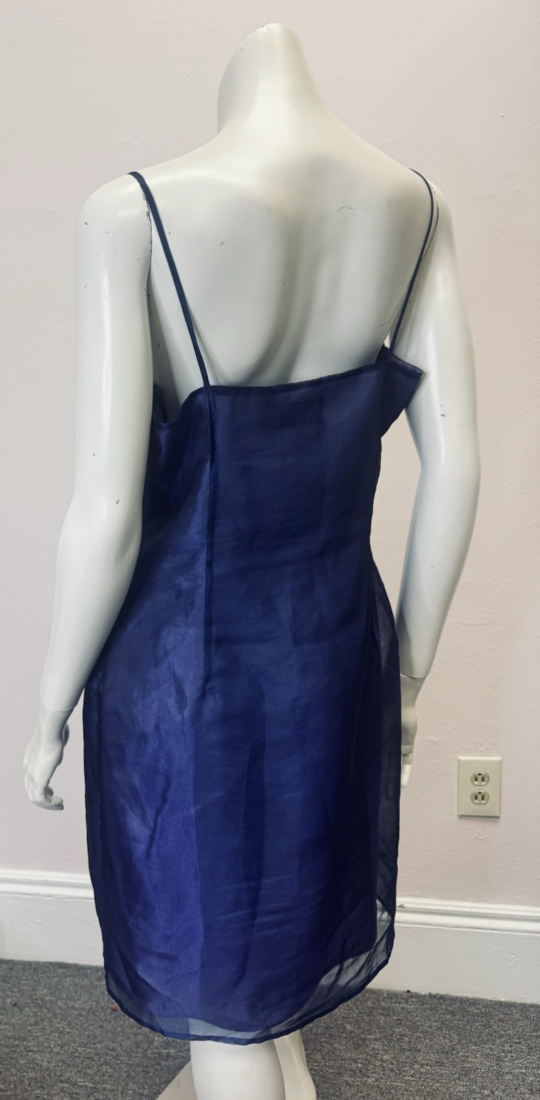 Vintage 90’s Prom Wedding Formal ABS Allen Schwartz Y2K Dress Size 14 Large