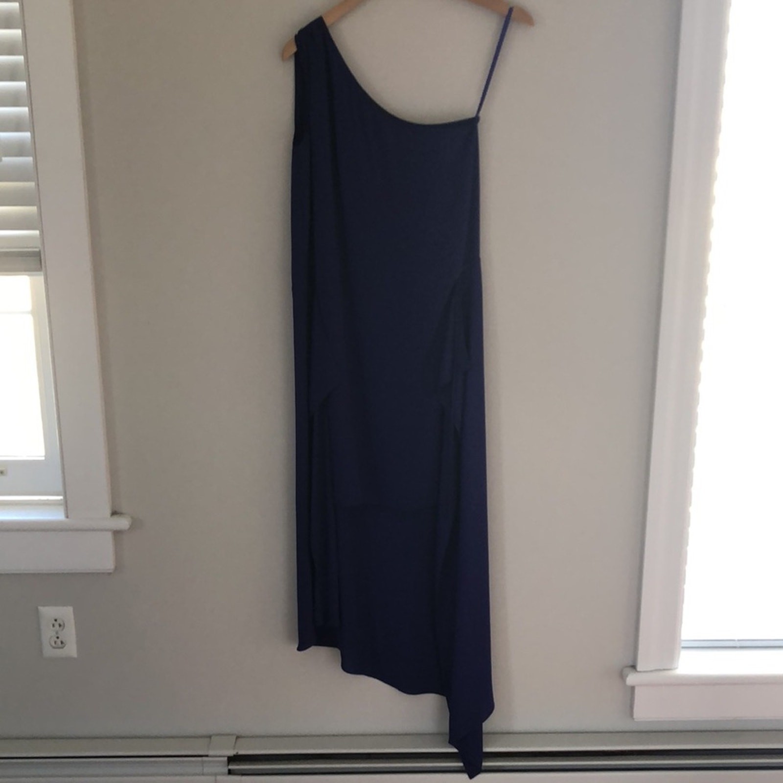 BCBG Asymmetrical Sleeveless One Shoulder Dress