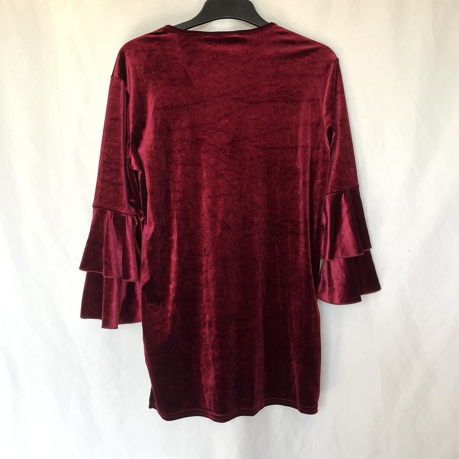 Pep&Co size 8 burgundy velvety mini Dress