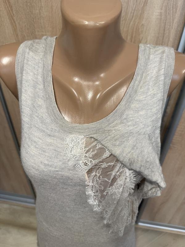 Women Nina Ricci Dress Grey Cashmere 36