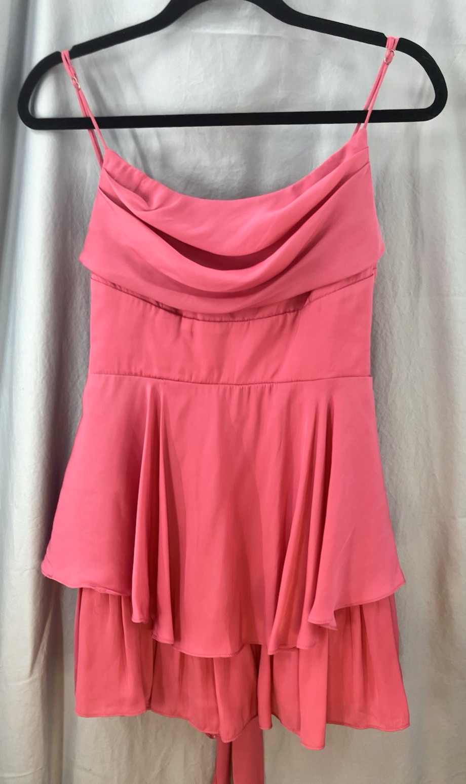 Saints & Secrets Hot Pink Spaghetti Strap Skort/Dress/Romper – Size L