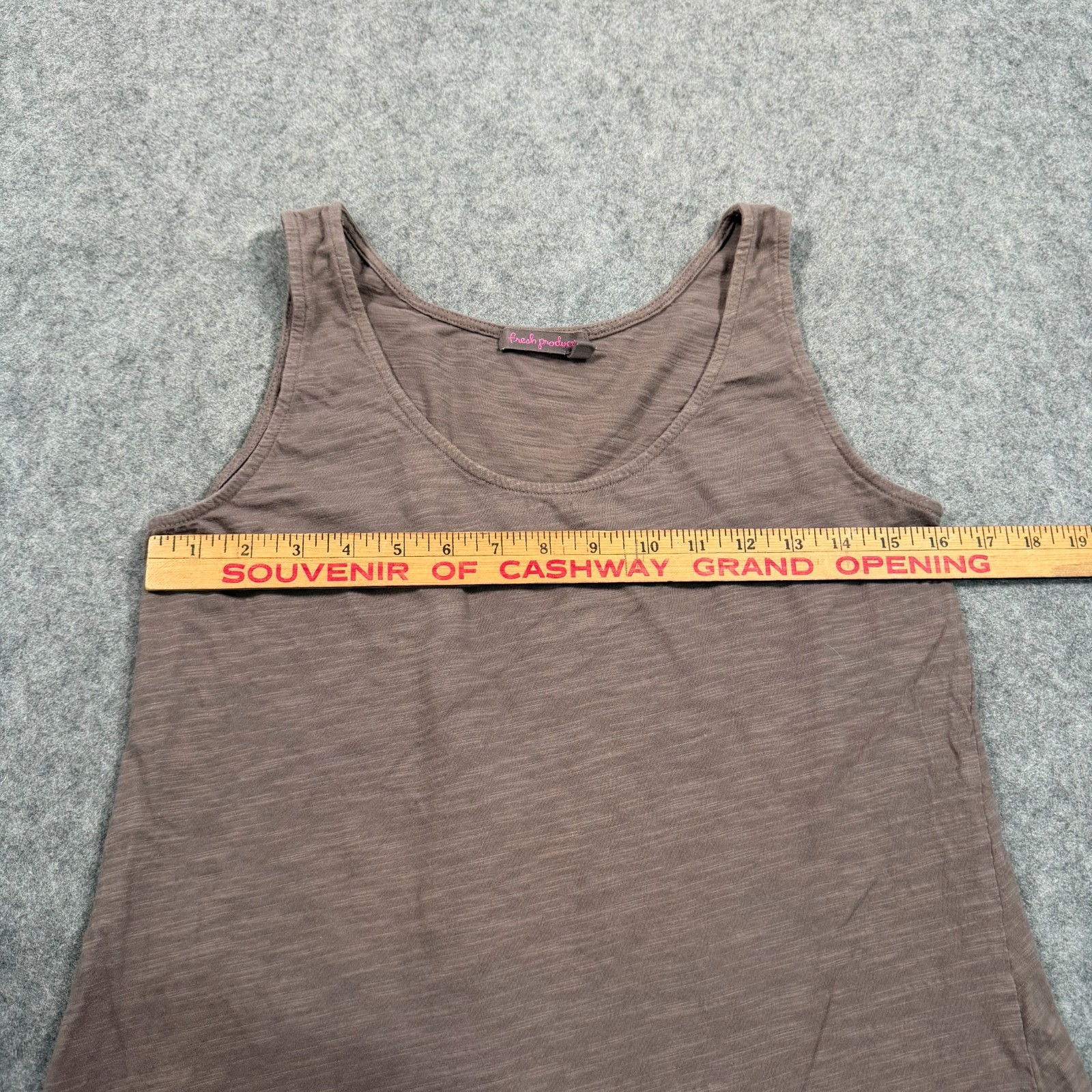 Fresh Produce Heathered Brown Sleeveless Drape Tank Dress Women’s Size Small
