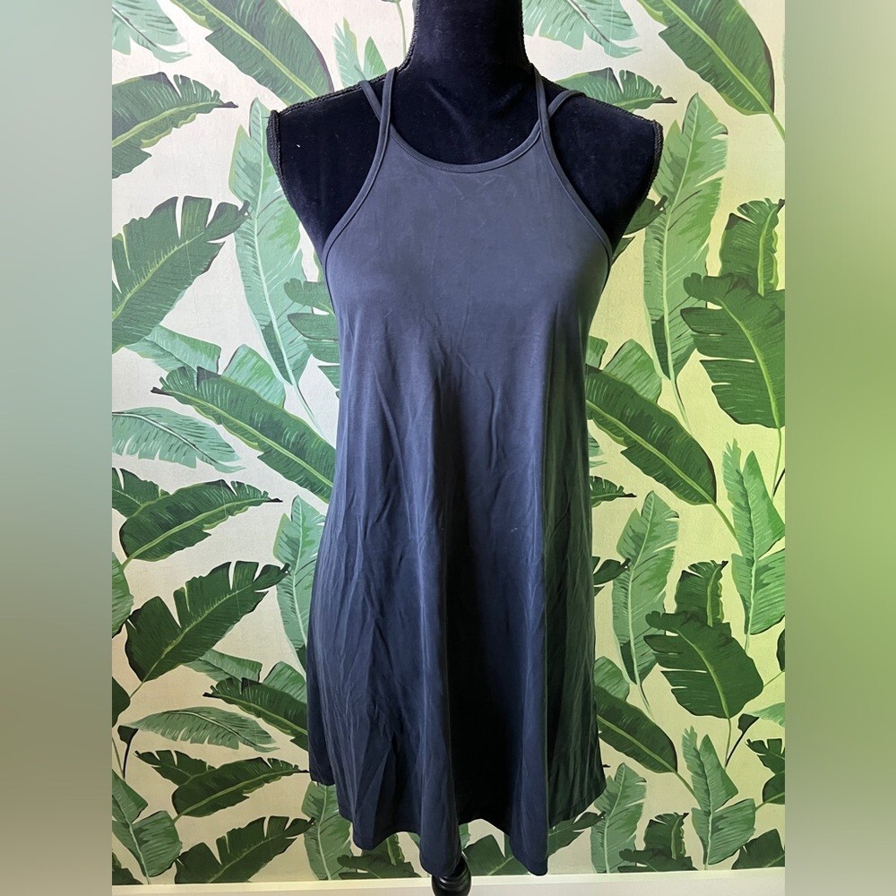 Lulus Womens Black Halter Mini Tank Dress Small Y2K