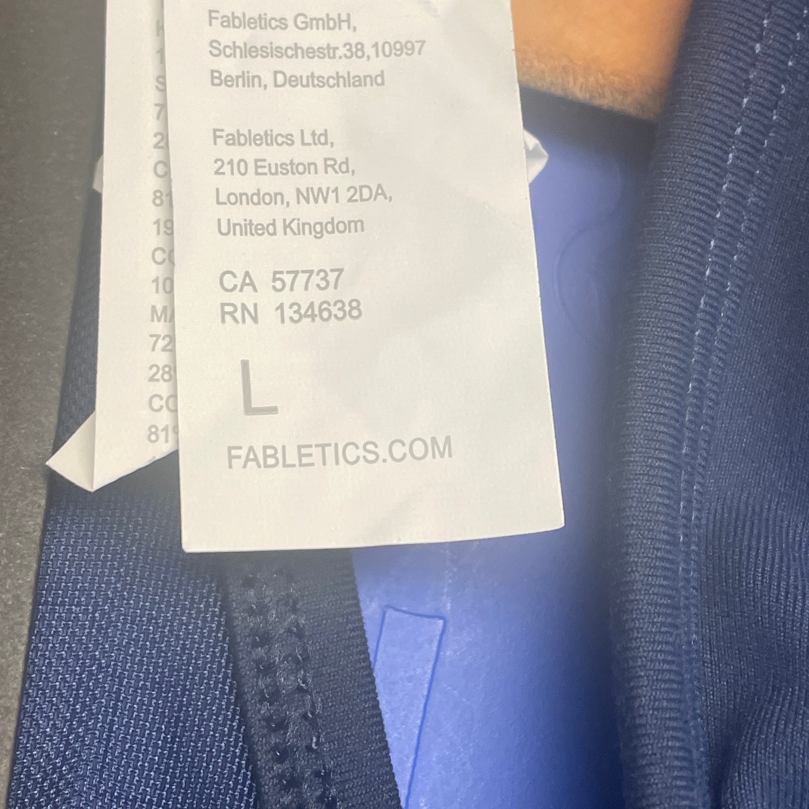 Fabletics Dress Womens Large Blue Pleated Tennis Racerback Tank Athleisure NWT