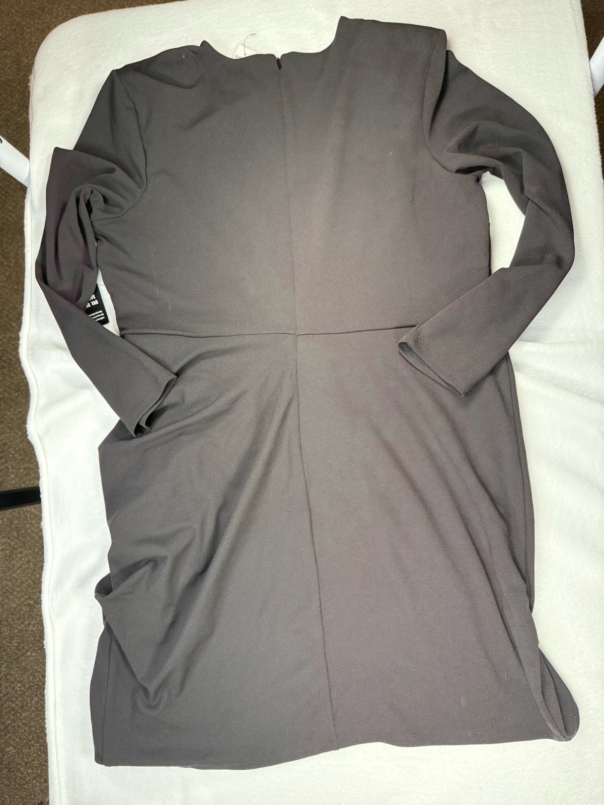 Express Black Long Sleeve Dress Zipper Closure Blended Fabric Size XL