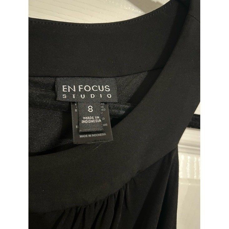 Enfocus Studio Black Sleeveless Maxi Dress