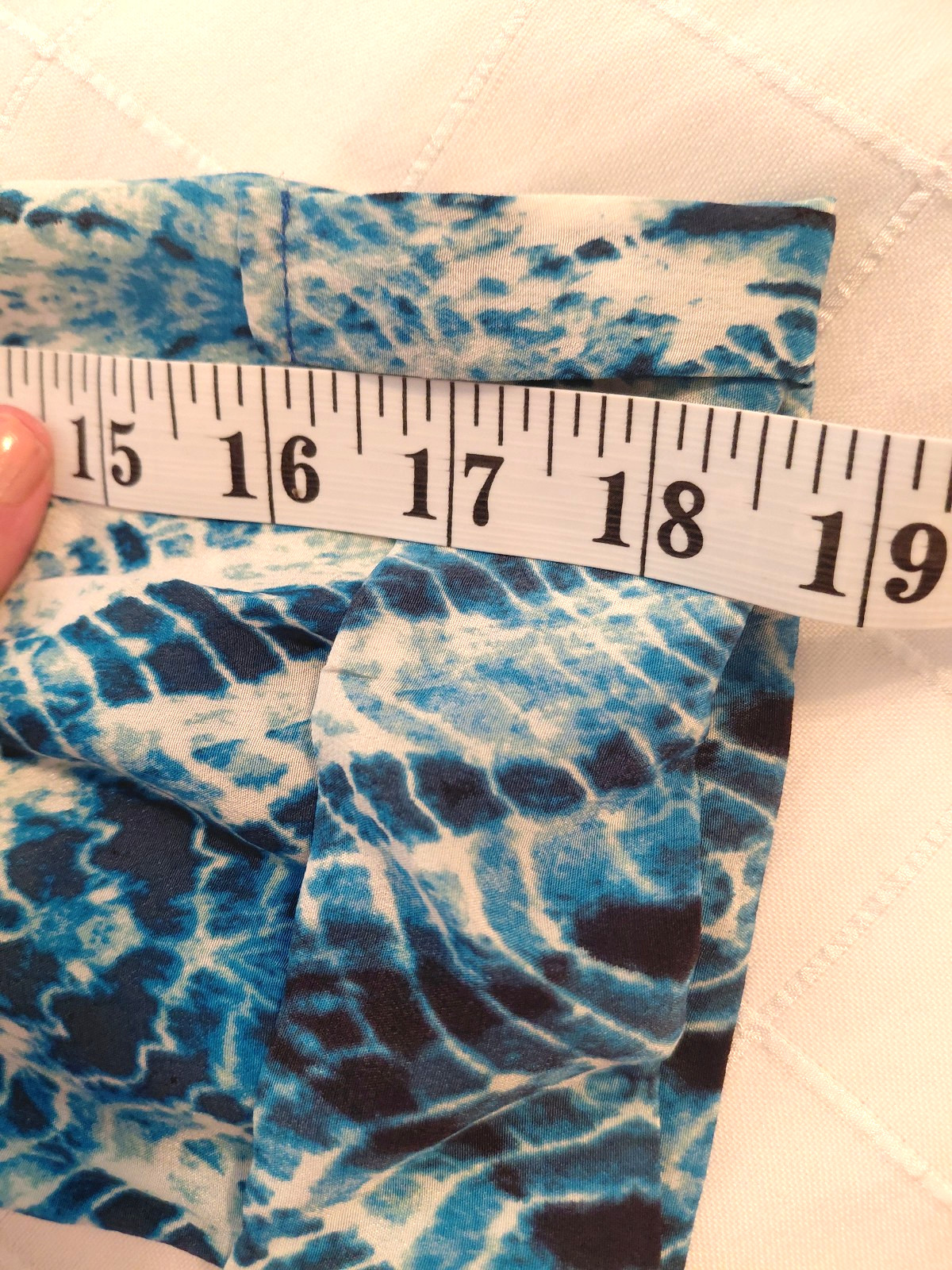 Rory Beca 100% Silk Blue Watercolor Mini Dress Tunic Womens Sz 8 Made USA