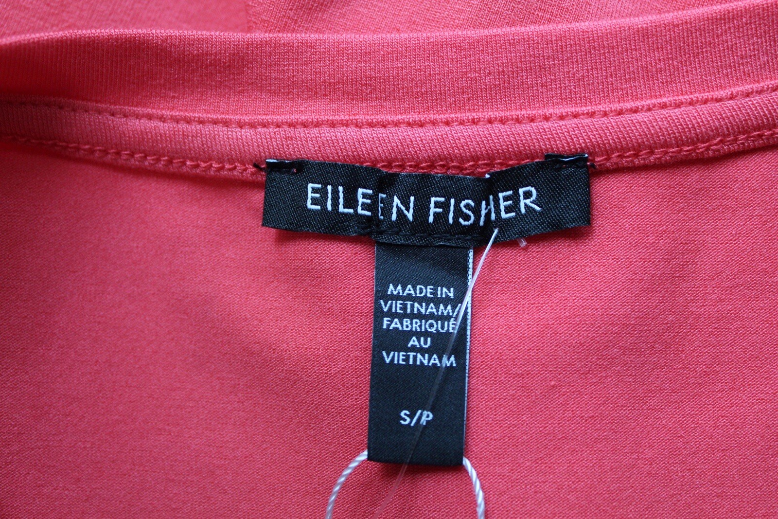 NWT Eileen Fisher Watermelon Tencel Jersey Stretch Shift Dress Small Sleeveless