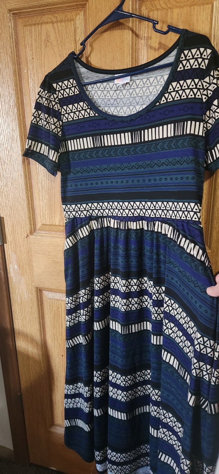 XL Lularoe Empire Waist Riley Midi Dress