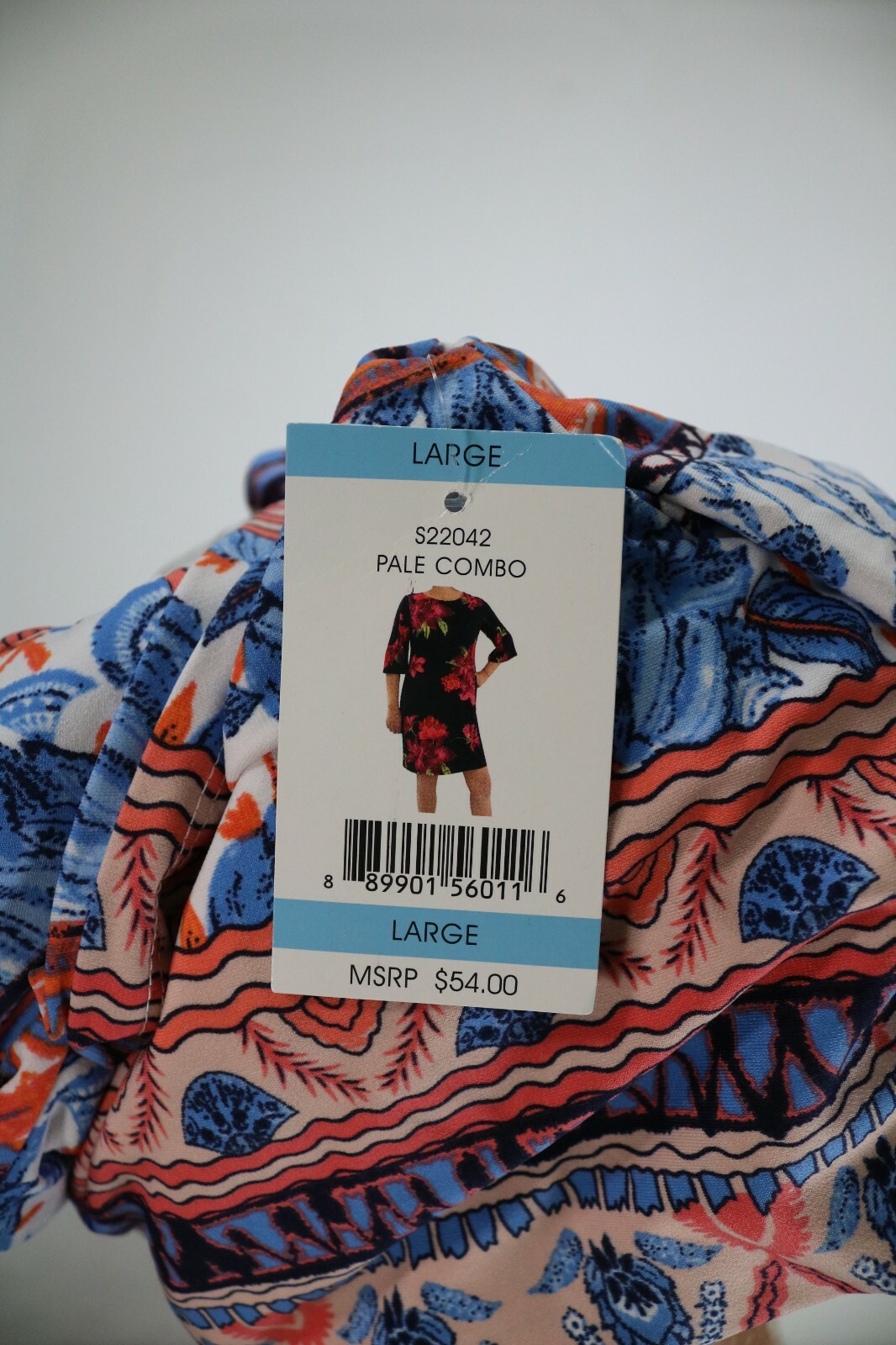 Women’s Alexandra + Oak Multicolor 1/2 Sleeve Dress Large NEW! NWT