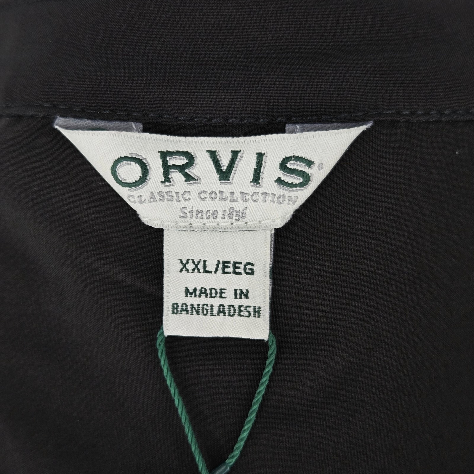 Orvis Dress Womens 2XL Black Henley Tie Waist Stretch Pockets Pack and Go New