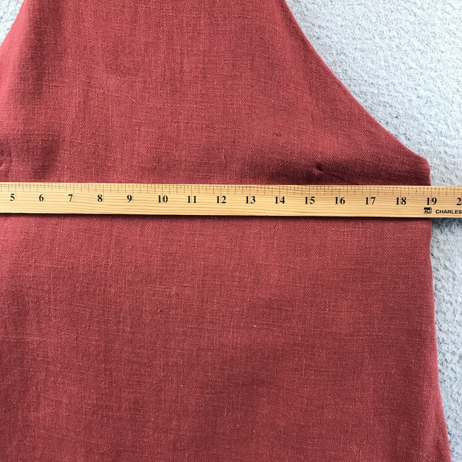 Mod Ref Women’s Sleeveless Mini Dress Casual Rust Red Size M
