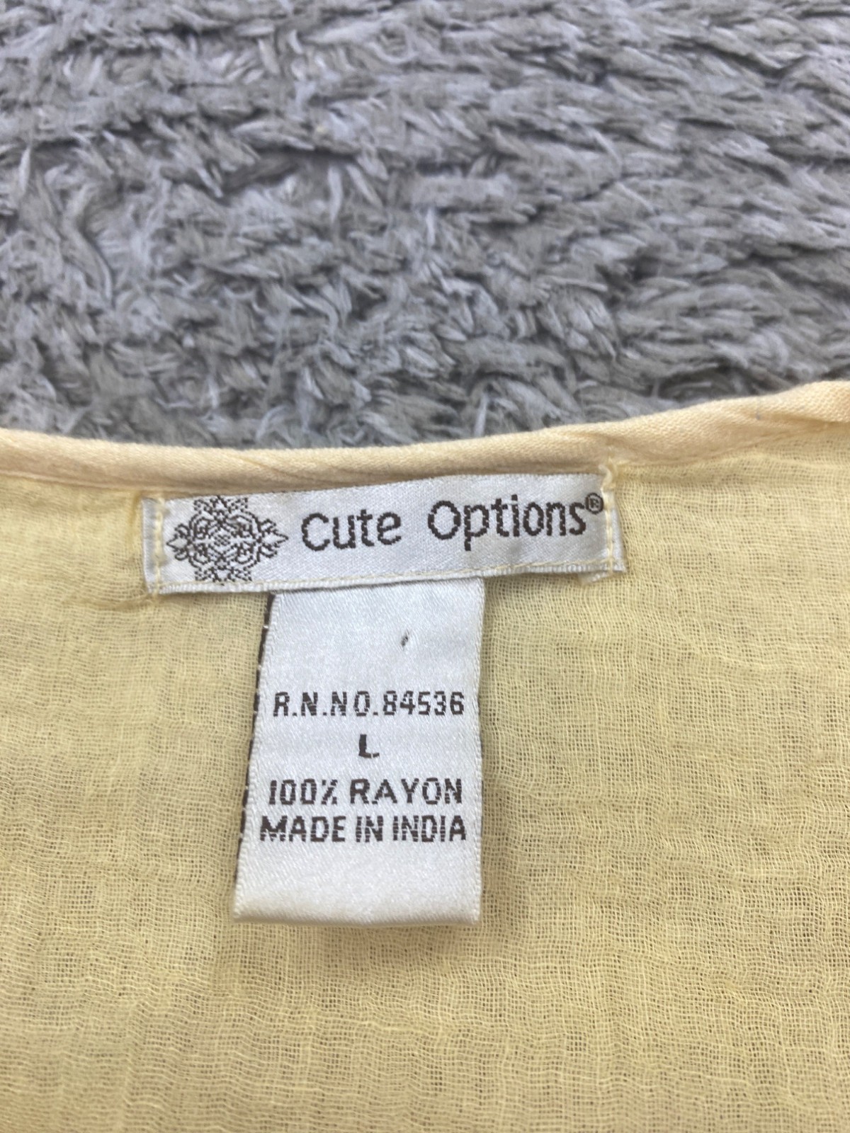 Cute Options Dress Large Yellow Chambray Lace Crochet Lagenlook Peasant Tunic