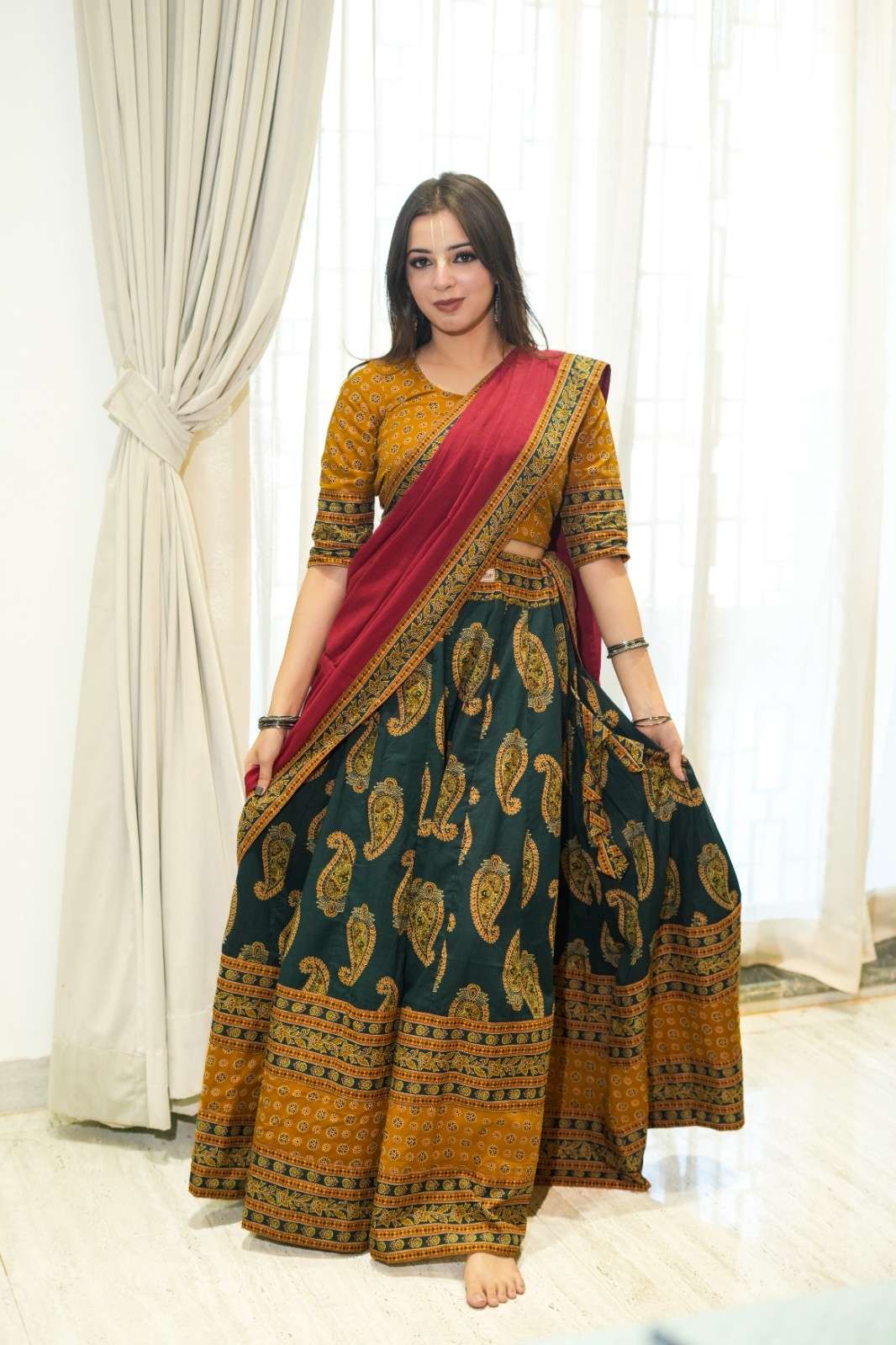 Gopi Dress Vrindavan skirt for temple