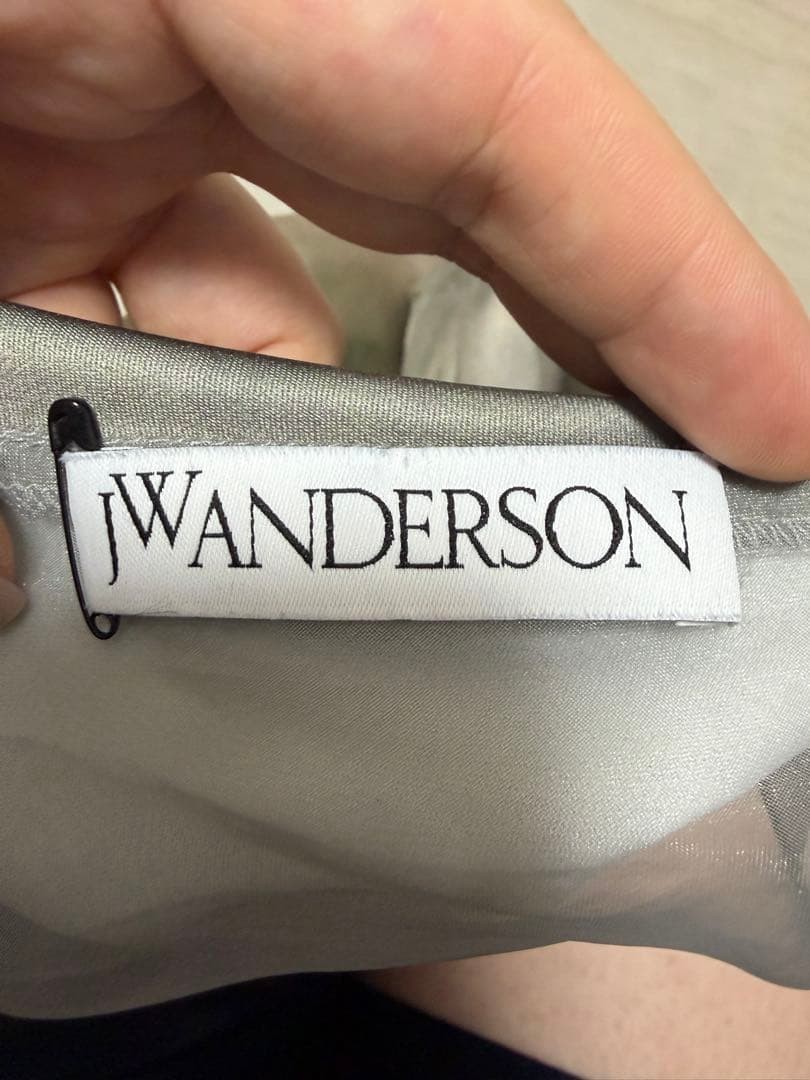 JW ANDERSON Spring 2023 Goldfish Digital Print One-Shoulder Mini Sack Dress XS