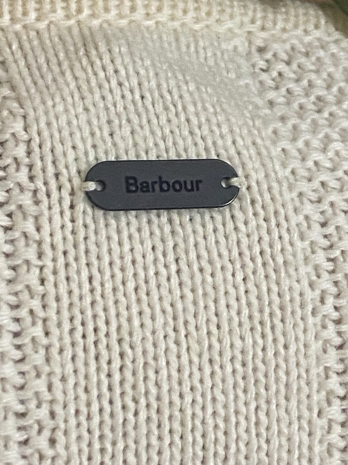 BARBOUR CABLE KNIT WOOL SWEATER TUNIC 10 TARTAN TURKEY NOS