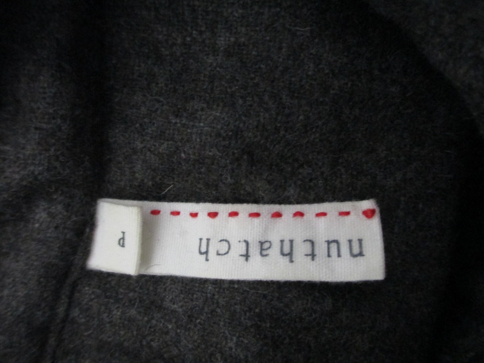 NUTHATCH /MAINE 🌸 SIZE P / 0 / 2 / 38″ BUST==BROWN /WOOL BLEND / SHIFT DRESS